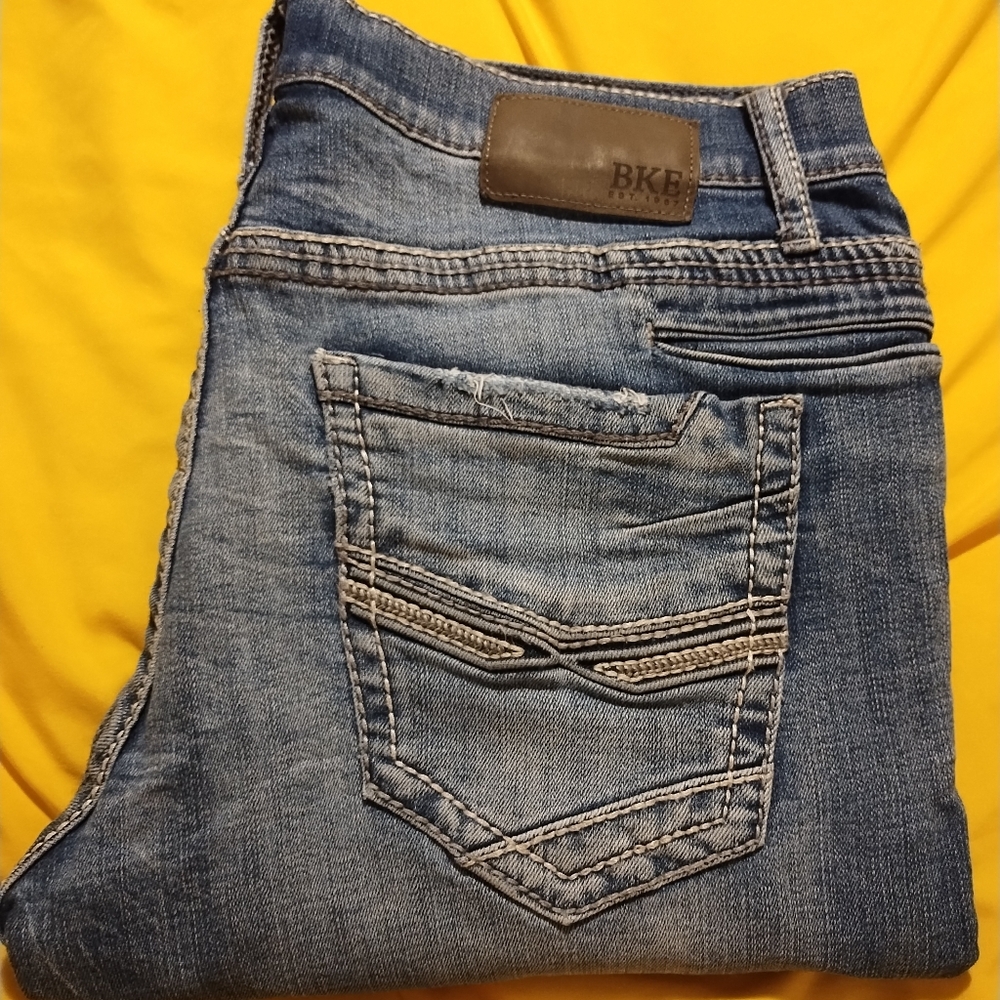 Bke (Buckle)Stylish Blue Denim Jeans 33x34